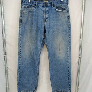 C.E. Schmidt Work Wear Men's Medium Wash Straight Leg Mid Rise Jeans Size 40x32